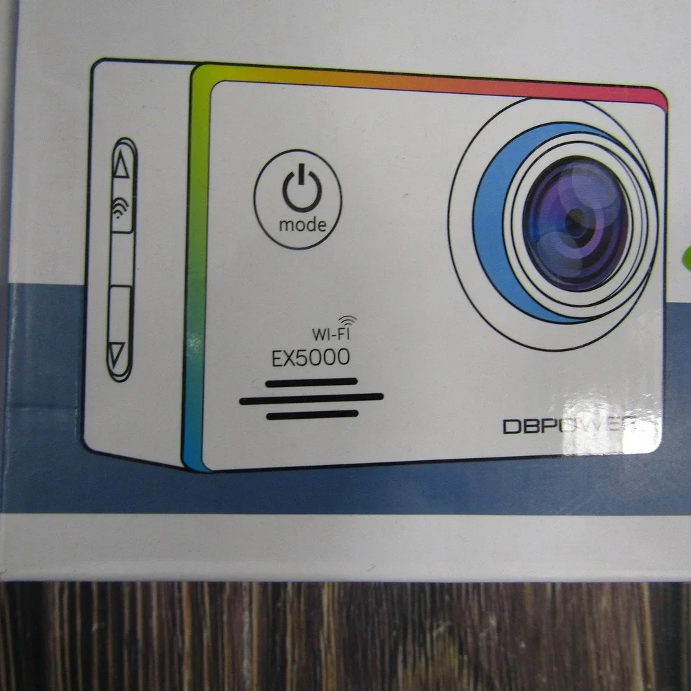 DB Power DBPOWER EX5000 Action Camera Black Wi-Fi Waterproof Sports Video Cam‎